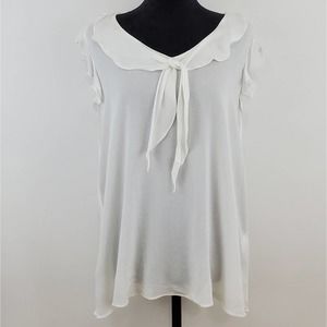 Max Studio London Ruffled Odette Tank Top